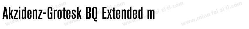 Akzidenz-Grotesk BQ Extended medium字体转换